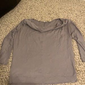 Cowl neck sweater in taupe